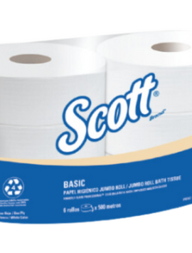 A13012 - PAPEL HIGIENICO HS 500 MT BLANCO REF. 30241407 SCOTT BASIC