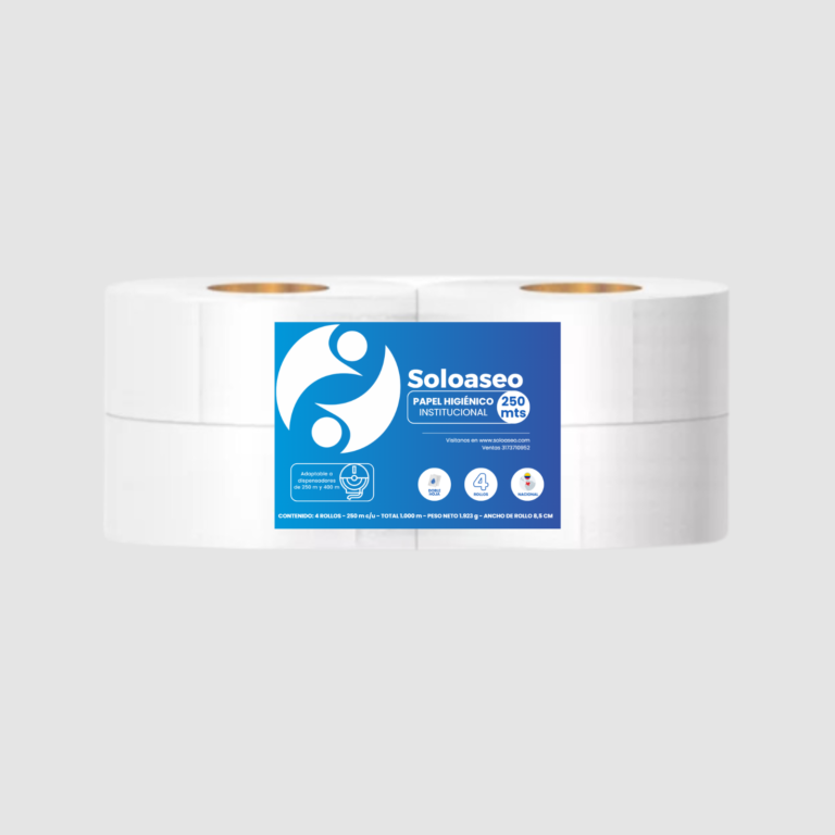 PAPEL HIGIÉNICO DH 250 MT BLANCO SOLOASEO