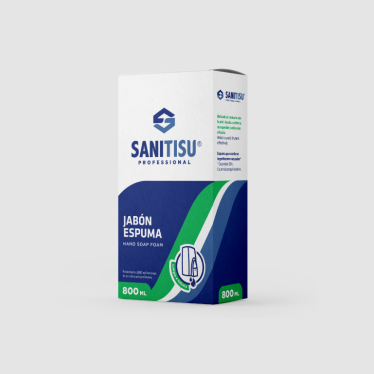 JABON ESPUMA SACHET 800 ML SANITISU