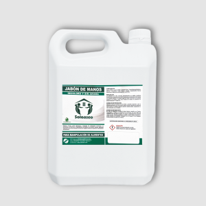 JABON LIQUIDO PARA MANOS ANTIBACTERIAL NEUTRO INCOLORO SIN AROMA GL 3.8 L SOLOASEO