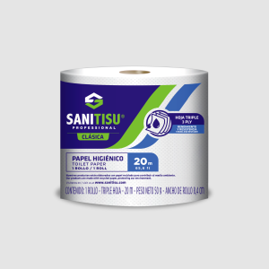 PAPEL HIGIENICO TH 20 MT BLANCO SANITISU