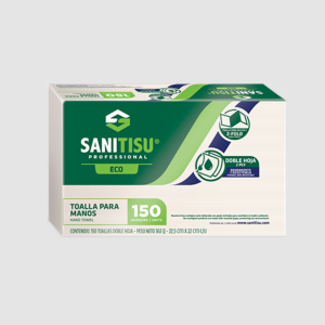 TOALLA DE MANO INTERDOBLADA EN Z NATURAL PQ X 150 SANITISU
