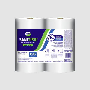 TOALLA DE MANO ROLLO DH 150 MT BLANCA SANITISU