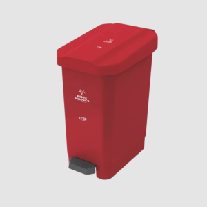 PAPELERA PEDAL ESTRABINS 22 LT ROJA ESTRA