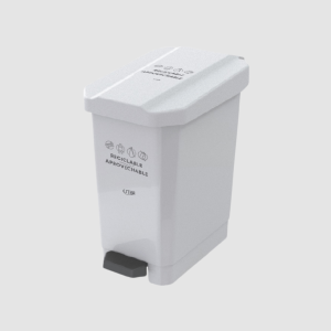 PAPELERA PEDAL ESTRABINS 5 LT BLANCO ESTRA