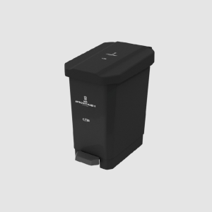 PAPELERA PEDAL ESTRABINS 5 LT NEGRO ESTRA
