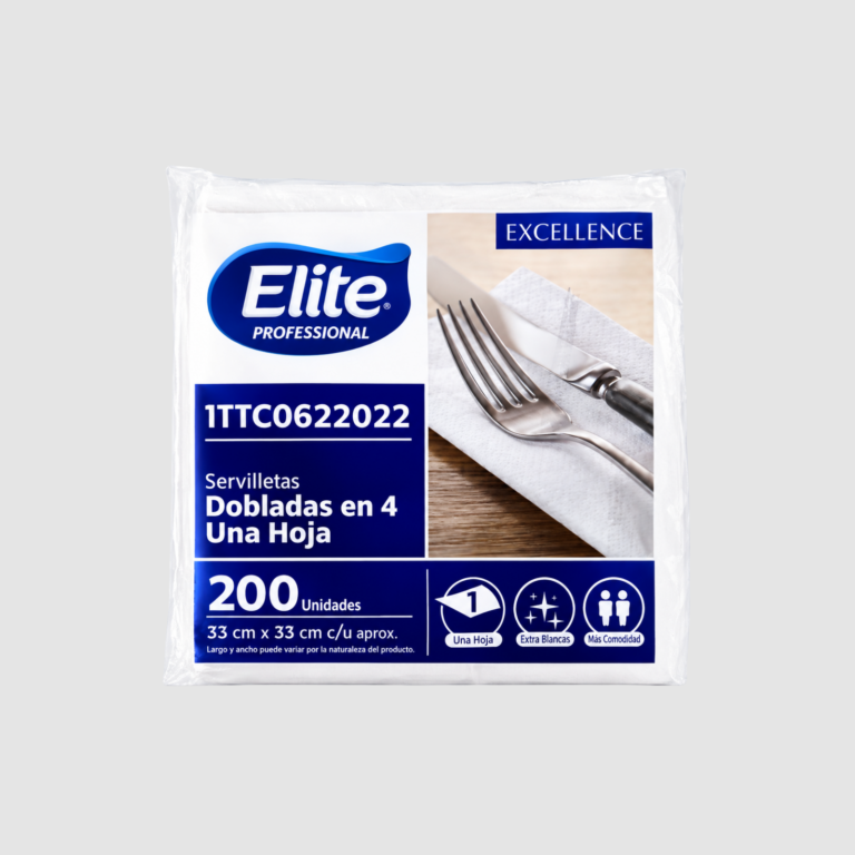 _SERVILLETA HS LUJO DOBLADA 33 X 33 CM BLANCA REF