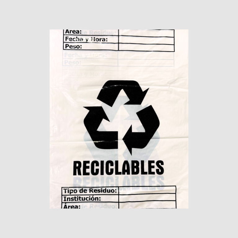 BOLSA DE BASURA APARTAMENTO MARCADA 60 X 70 CM BLANCA PQ X 6