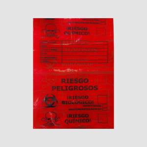 BOLSA DE BASURA APARTAMENTO MARCADA 60 X 70 CM ROJA PQ X 6