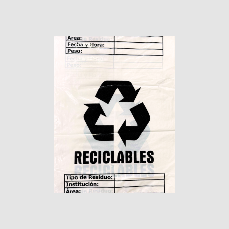 BOLSA DE BASURA ESPECIAL MARCADA 55 X 60 CM BLANCA PQ X 6