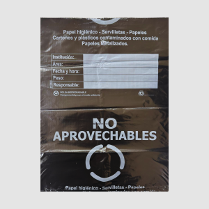 BOLSA DE BASURA JUMBO MARCADA 80 X 110 CM NEGRA PQ X 6
