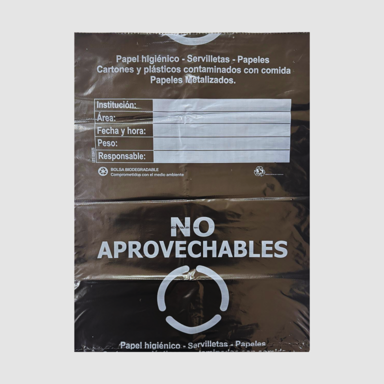 BOLSA DE BASURA JUMBO MARCADA 80 X 110 CM NEGRA PQ X 6