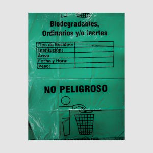 BOLSA DE BASURA JUMBO MARCADA 80 X 110 CM VERDE PQ X 6