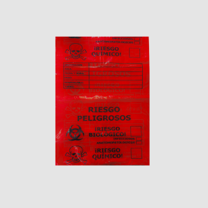 BOLSA DE BASURA PAPELERA MARCADA 40 X 55 CM ROJA PQ X 6
