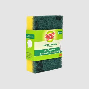 ESPONJA DOBLE USO LAMINADO 10 X 9 CM SCOTCH BRITE