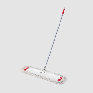 MOPA PLANA DE ALGODON 80 CM CON MANGO METALICO 1.35 MT TRIPLE CLEAN