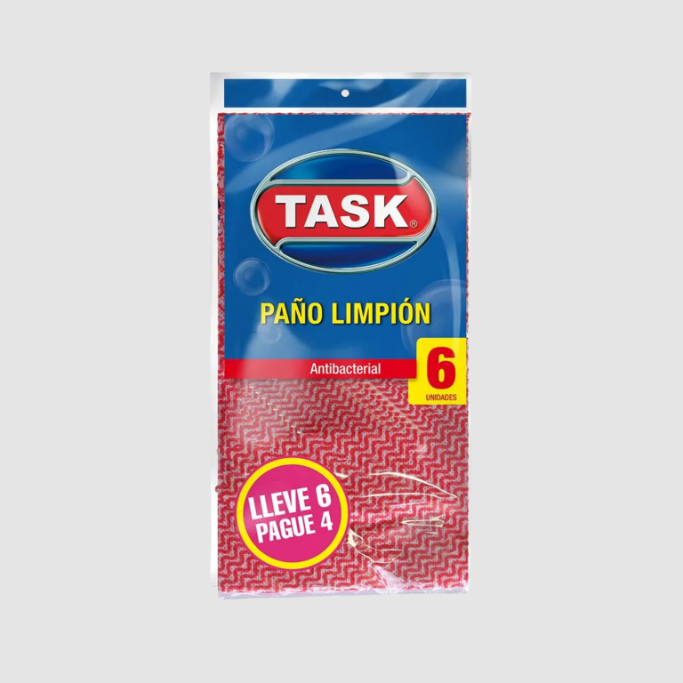 PAÑO LIMPION 60 X 33 CM PQ X 6 UND TASK