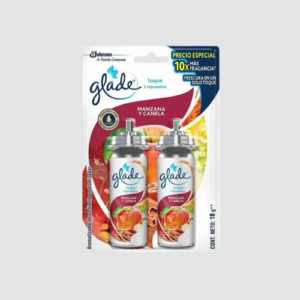 AMBIENTADOR PARA BAÑOS DE TOQUE 12 ML REPUESTO X 2 GLADE