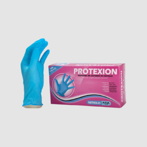 GUANTE DE NITRILO TIPO EXÁMEN CAL 8 AZUL TALLA S CJ X 100 PROTEXION