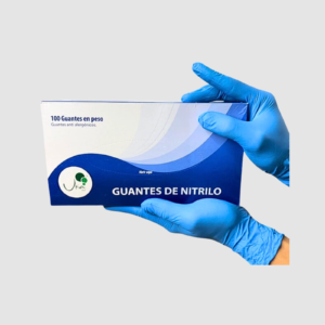 GUANTE DE NITRILO TIPO EXAMEN CAL 8 AZUL CJ X 100 UKA
