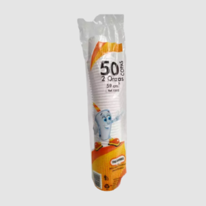COPA PLÁSTICO 2 OZ TRANSPARENTE PQ X 50 TROFORMAS