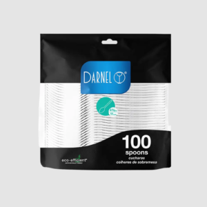 CUCHARA DULCERA PLÁSTICA CRISTAL PQ X 100 DARNEL
