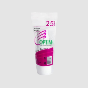 VASO PLÁSTICO 4 OZ PQ X 25 TRASLUCIDO OPTIMA