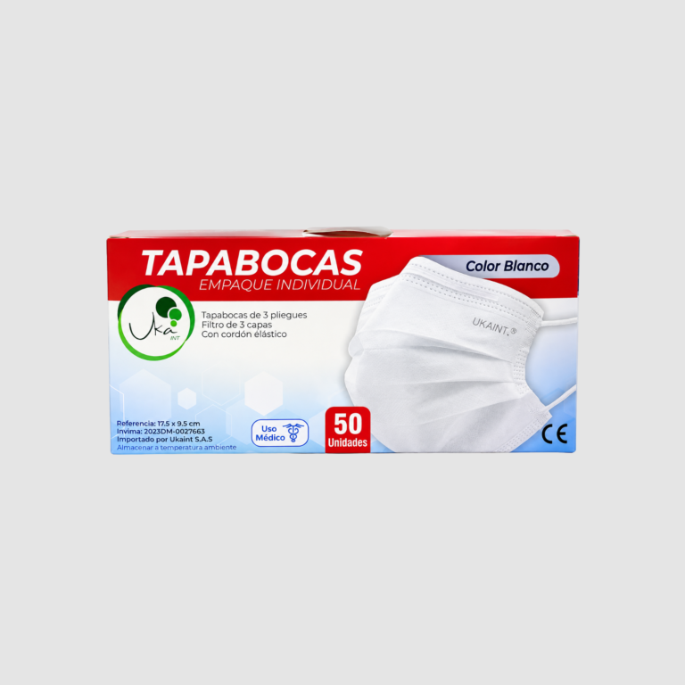 TAPABOCA TRIPLE CAPA BLANCO CON EMPAQUE CJ X 50 (6)