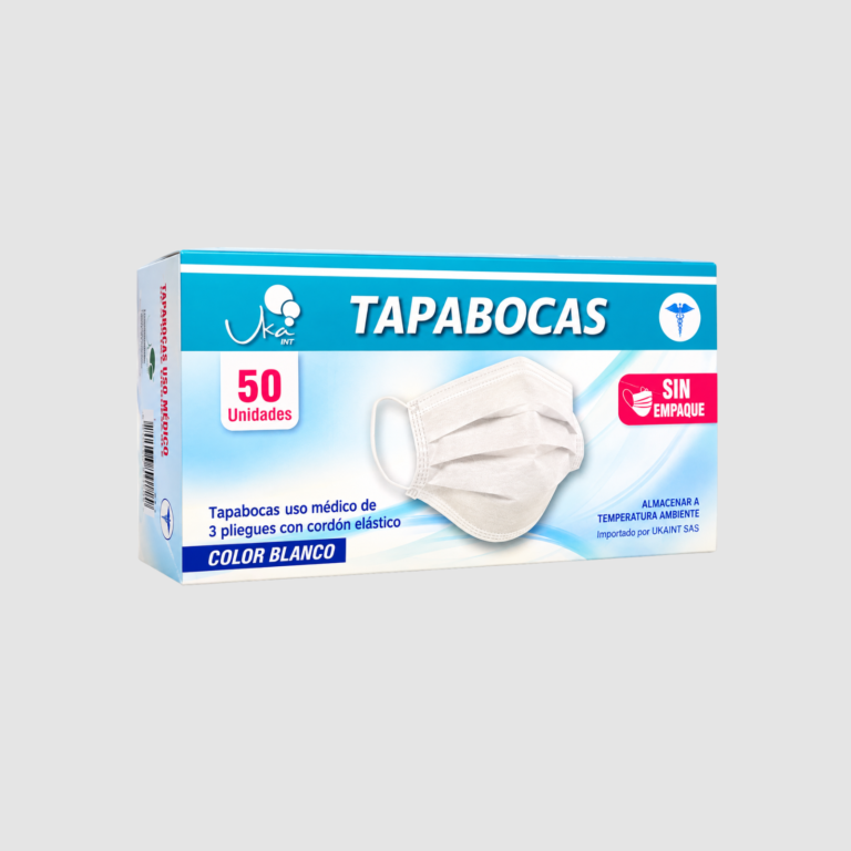 TAPABOCA TRIPLE CAPA BLANCO SIN EMPAQUE CJ X 50 (3)
