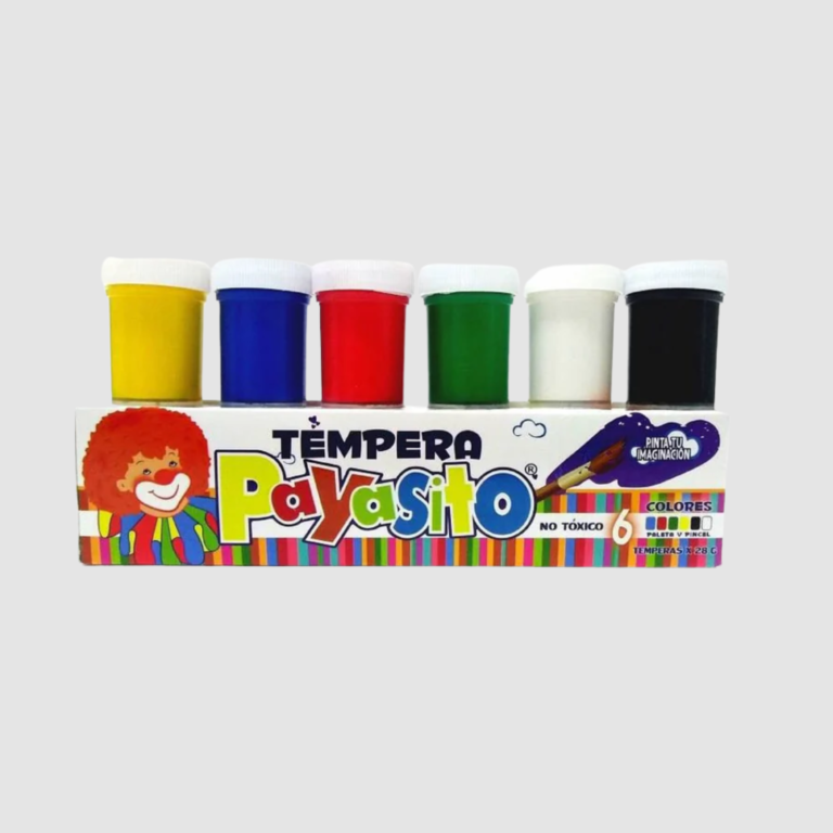 TEMPERA PQUEÑA CAJA X 6 PAYASITO