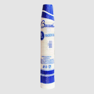 VASO CARTÓN 6 OZ BLANCO PQ X 50 BARVAL