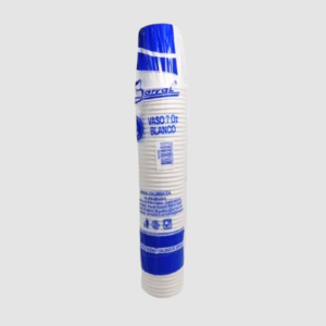 VASO CARTÓN 7 OZ BLANCO PQ X 50 BARVAL