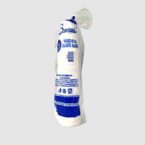 VASO CARTÓN 9 OZ BLANCO PQ X 40 BARVAL