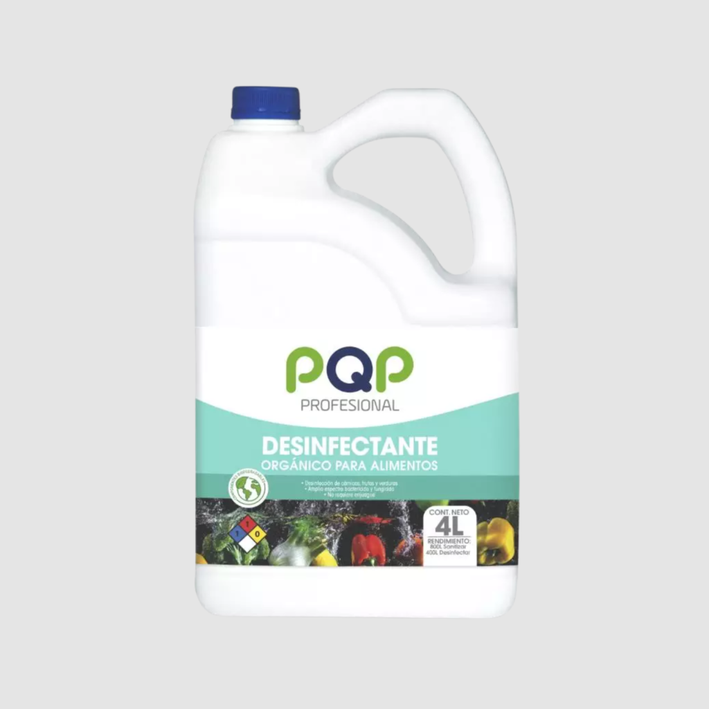 DESINFECTANTE ORGANICO PARA ALIMENTOS GL 4 LT PQP