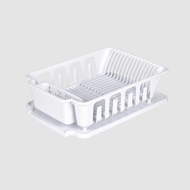 ESCURRIDOR EN PLASTICO PARA PLATOS CON BANDEJA 40 X 30 CM (1)