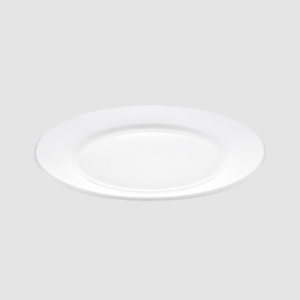 PLATO EN PORCELANA PANDO 26 CM BLANCO