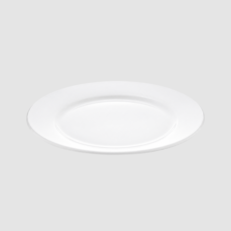 PLATO EN PORCELANA PANDO 26 CM BLANCO (1)