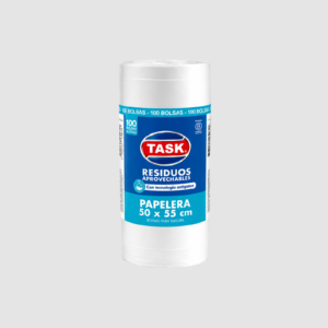 BOLSA DE BASURA PAPELERA 50 X 55 BLANCA AROMA LAVANDA PQ X 20 TASK