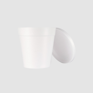 CONTENEDOR ESPUMADO CON TAPA 24 OZ BLANCO REF. 22906 PQ X 15 WAU
