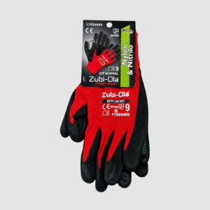 GUANTE NYLON NITRILO ROJO REF. 11924409 ZUBIOLA