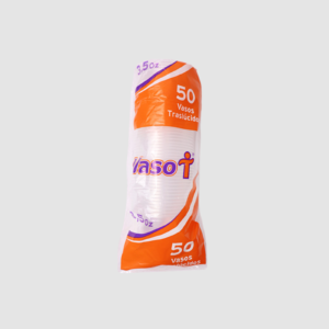 VASO PLÁSTICO 3.5 OZ TRASLUCIDO REF. 48103 PQ X 50 WAU
