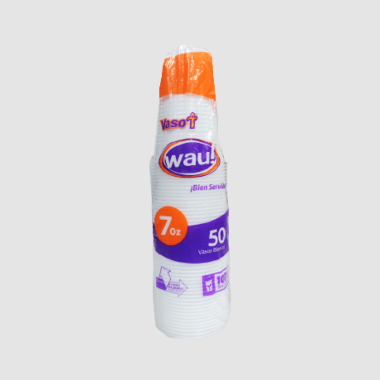 VASO PLASTICO 7 OZ BLANCO REF