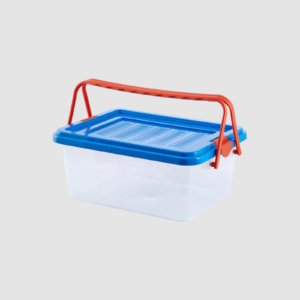 CAJA ORGANIZADORA 15 L TRANSPARENTE CON MANIJA VANYPLAS