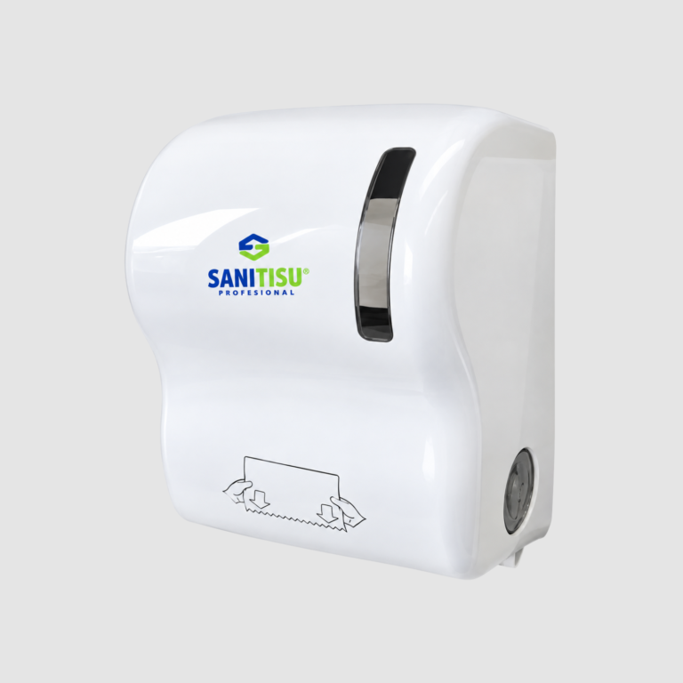 DISPENSADOR DE TOALLA EN ROLLO EN ACRILICO PARA ROLLO DE 180 M CON AUTOCORTE (1)