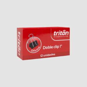 GANCHO DOBLE CLIP 1 PUL CJ X 12 TRITON