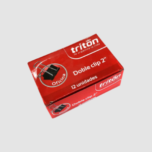 GANCHO DOBLE CLIP 2 PUL CJ X 12 TRITON