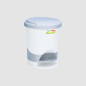 PAPELERA PEDAL REDONDA 12 LT BLANCA FULLER