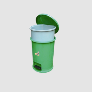PAPELERA PEDAL REDONDA 12 LT VERDE TROMOPLAST