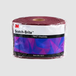 ESPONJA ABRASIVA ROLLO 6 X 30 FT VINOTINTO REF.7447 SCOTCH BRITE 3M
