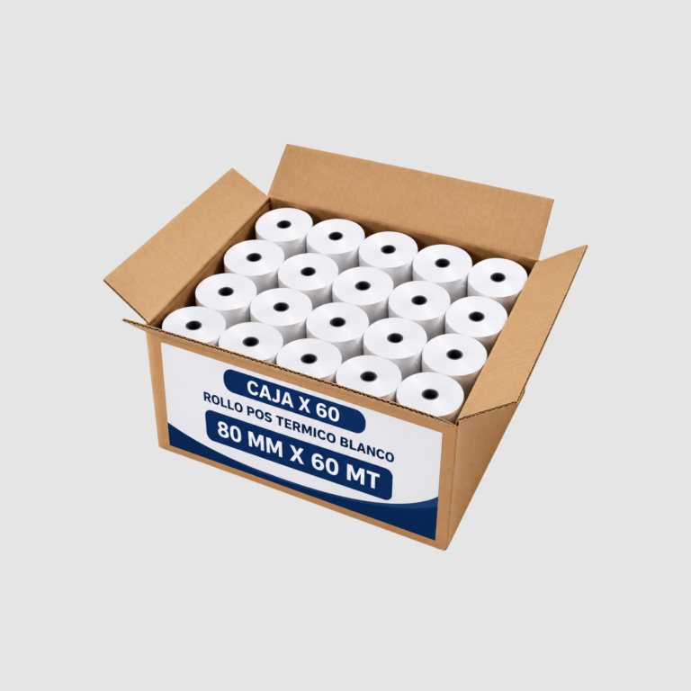 CAJA DE 60 ROLLO POS TERMICO BLANCO 80 MM X 60 MT (1)